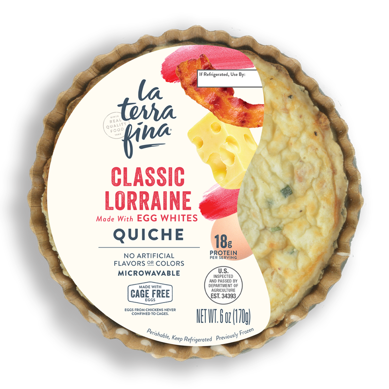 Classic Lorraine <br/>Quiche  <i>Personal Size</i> packaging