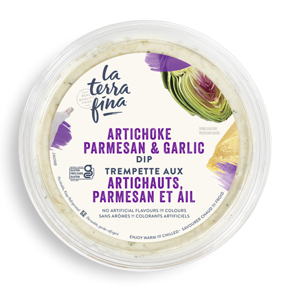 la terra fina artichoke parmesan & garlic dip and spread