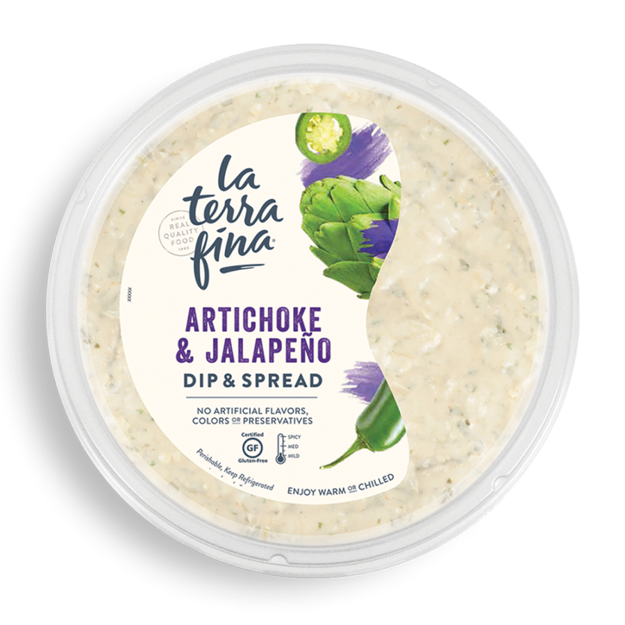 Artichoke & Jalapeño<br /> Dip & Spread packaging