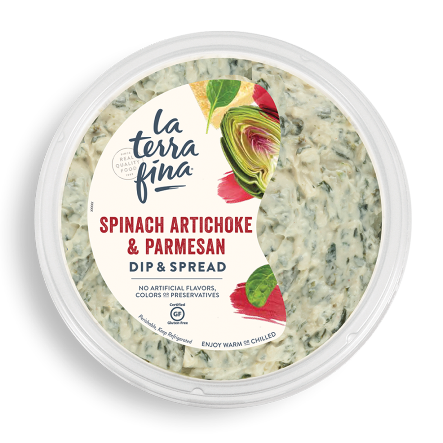 Spinach Artichoke & Parmesan<br /> Dip & Spread packaging