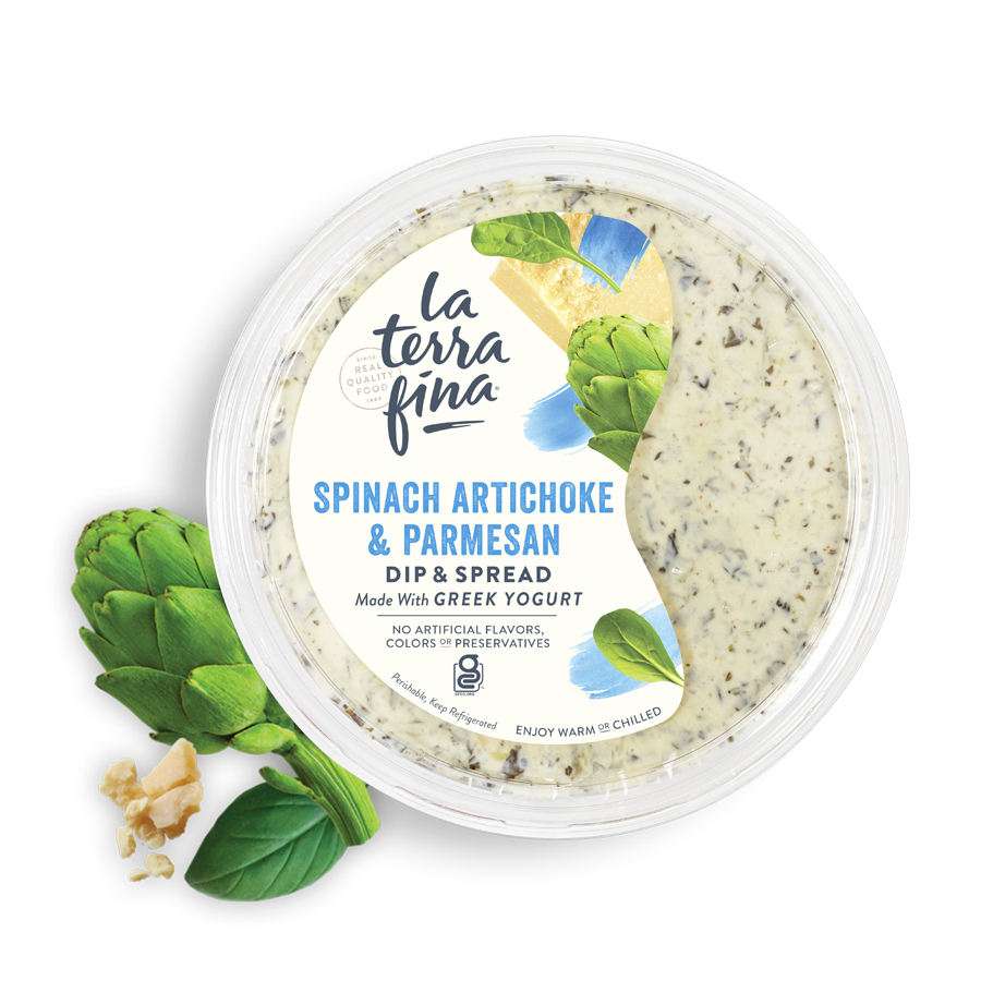Spinach Artichoke & Parmesan<br /> Dip & Spread <i>made with Greek Yogurt</i>