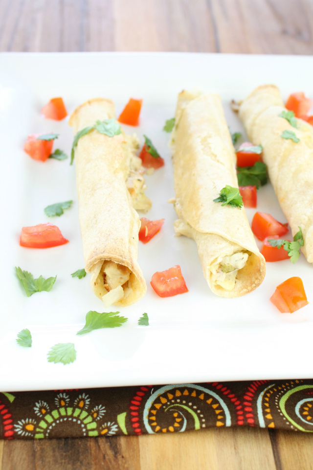 Chicken Artichoke Jalapeño Taquitos