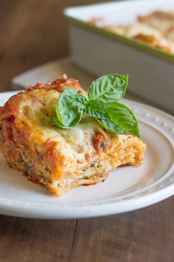 Spinach & Artichoke Chicken Lasagna