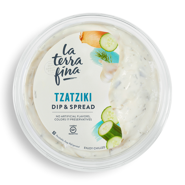 Tzatziki <em>Dip & Spread</em> packaging
