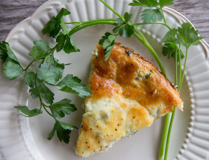 Spinach Artichoke & Parmesan Breakfast Pie