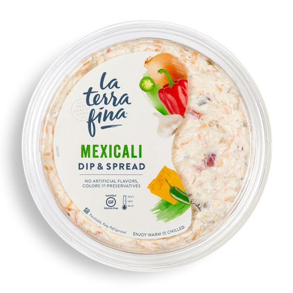 Mexicali<br /> Dip & Spread packaging