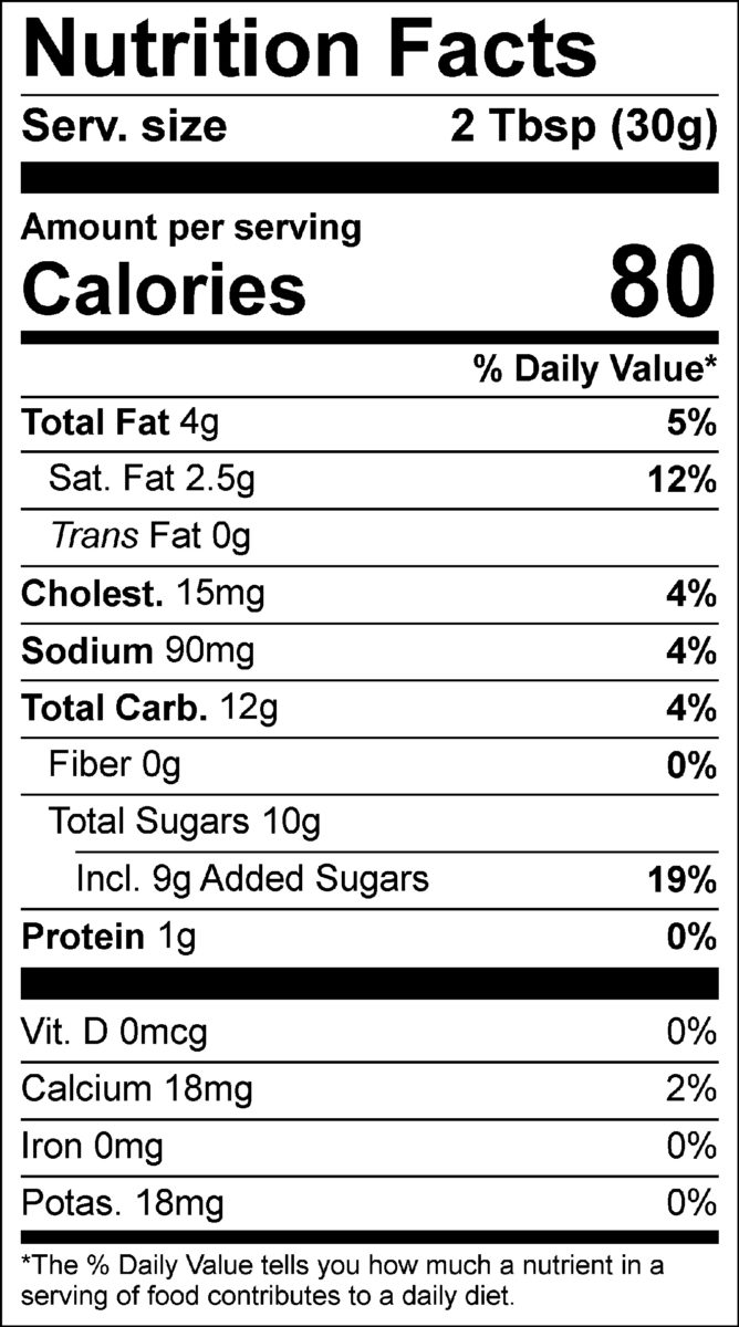 nutrition facts