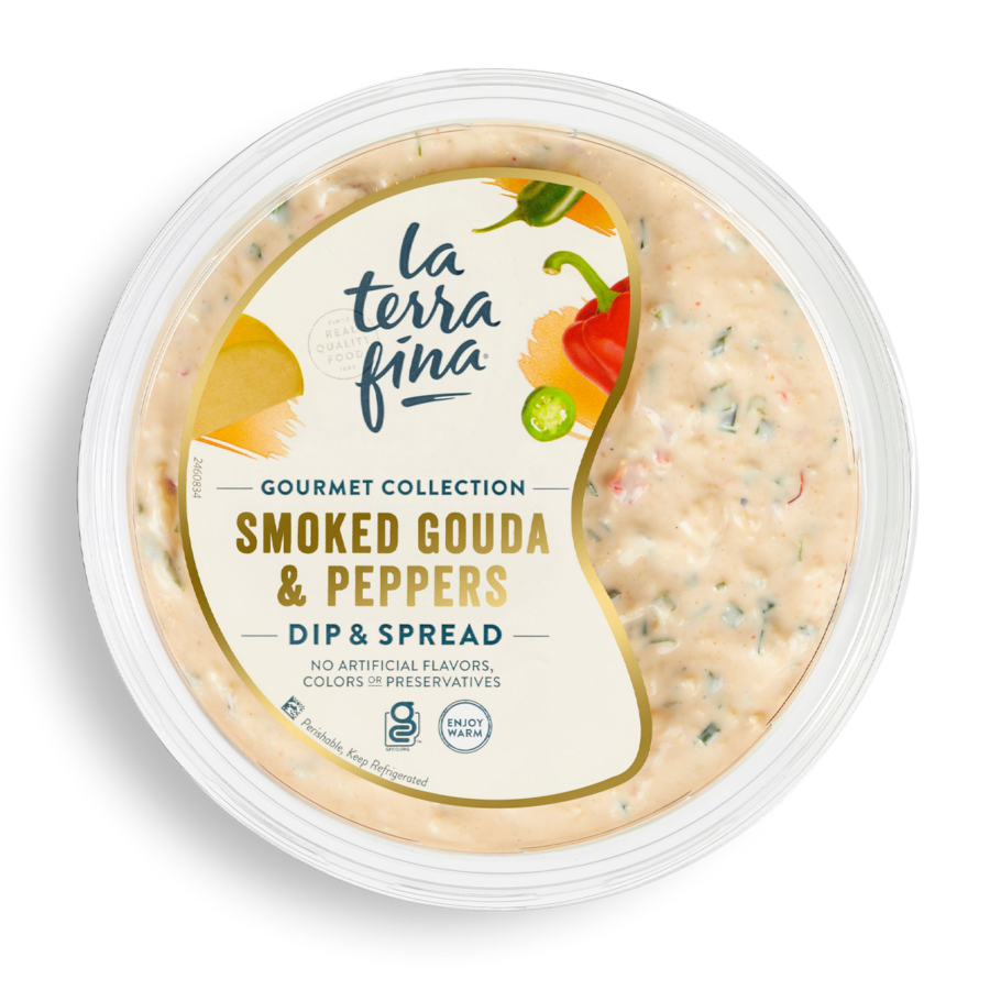 Smoked Gouda and Peppers Dip & Spread packaging