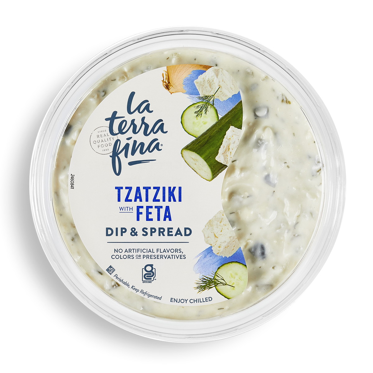 La Terra Fina Tzatziki Feta Dip & Spread Container Top