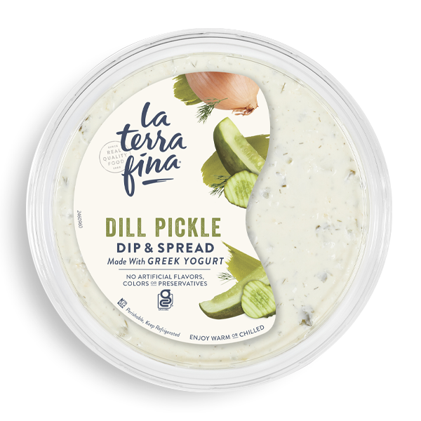 La Terra Fina Dill Pickle Dip & Spread Container Top