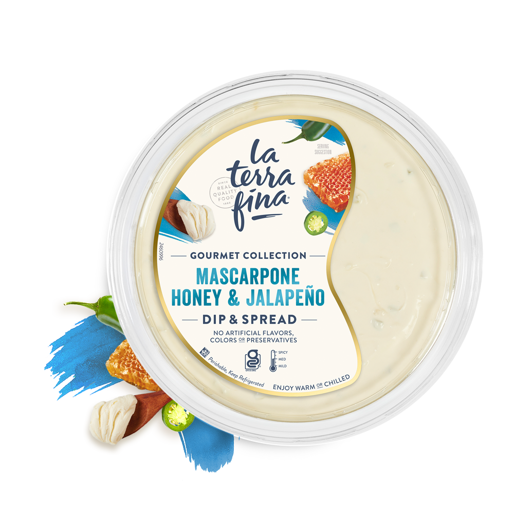 Mascarpone Honey and Jalapeño dip & Spread Collage