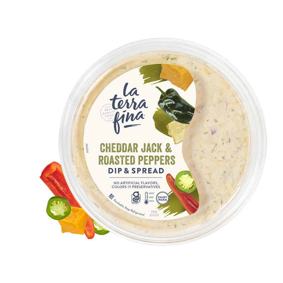 Cheddar Jack & Roasted Peppers Dip & Spread