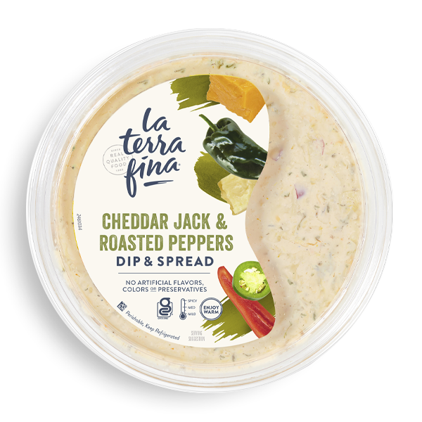 Cheddar Jack & Roasted Peppers Dip & Spread