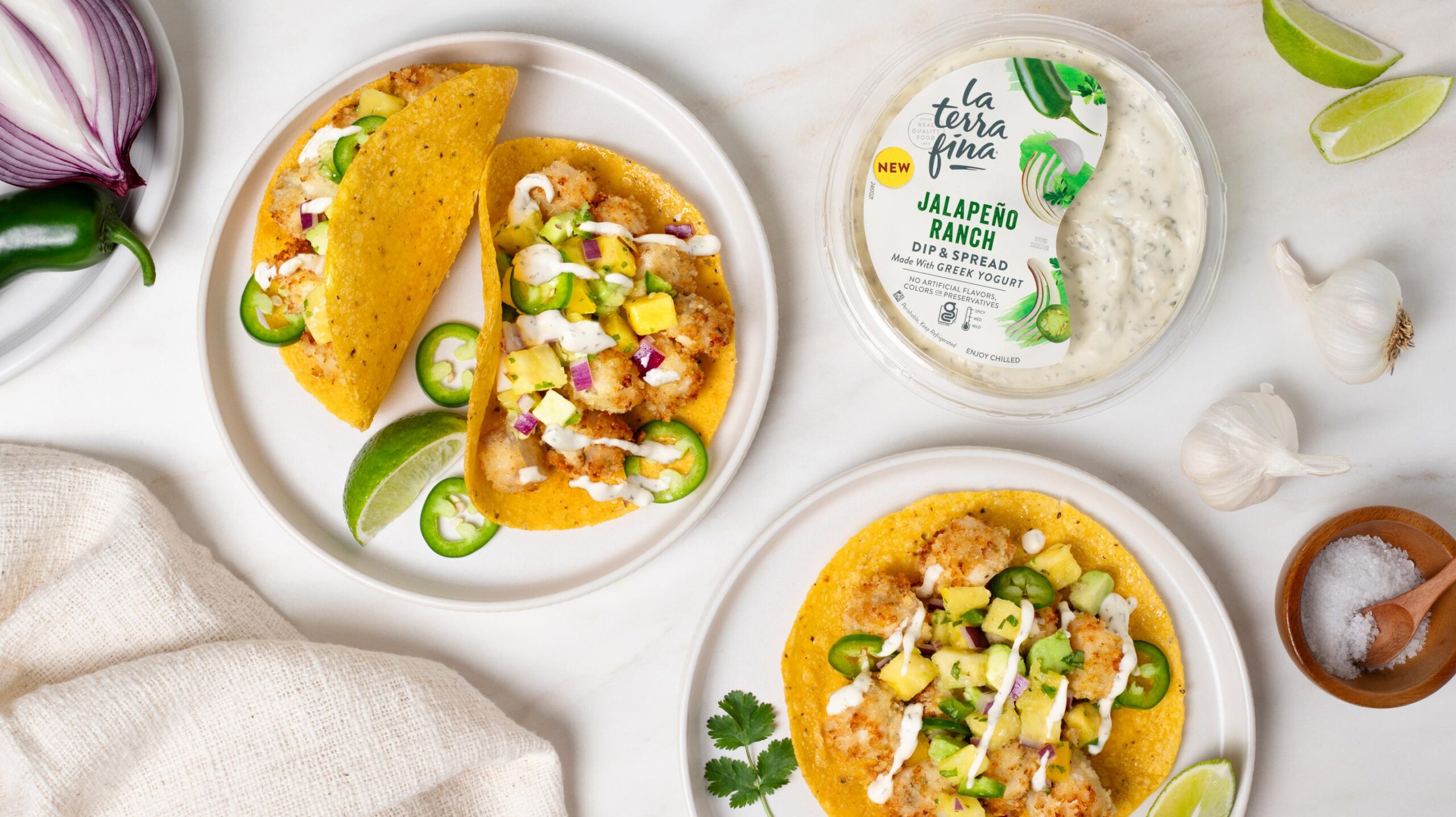 Jalapeño Ranch Fish Tacos