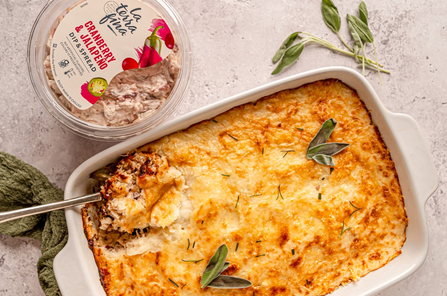 cranberry jalapeno turkey casserole