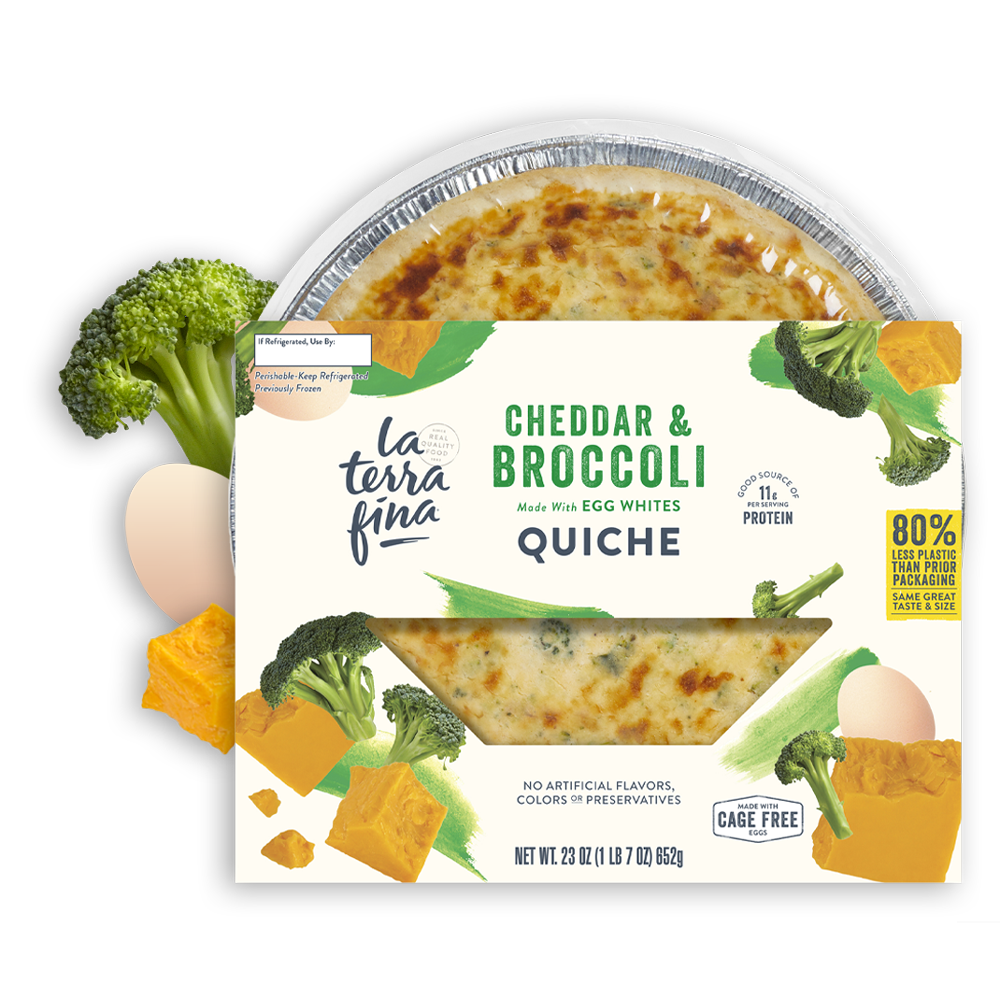 La Terra Fina Cheddar Broccoli Quiche