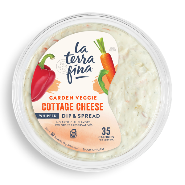 Garden Veggie Cottage Cheese Dip & Spread Product Lid