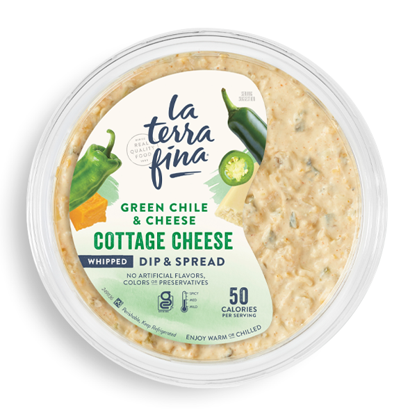 Green Chile and Cheese Cottage Cheese Dip & Spread Product Lid